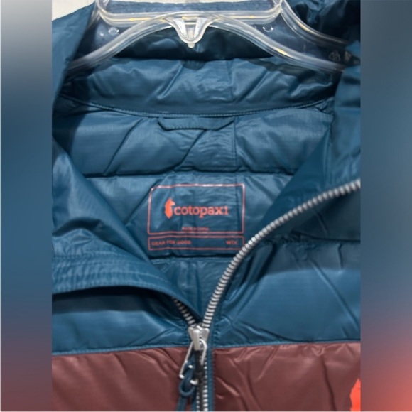 Cotopaxi Women’s Plus 1X Fuego Down Insulated Puff Vest Teal Blue Stripes NWT - Picture 4 of 14